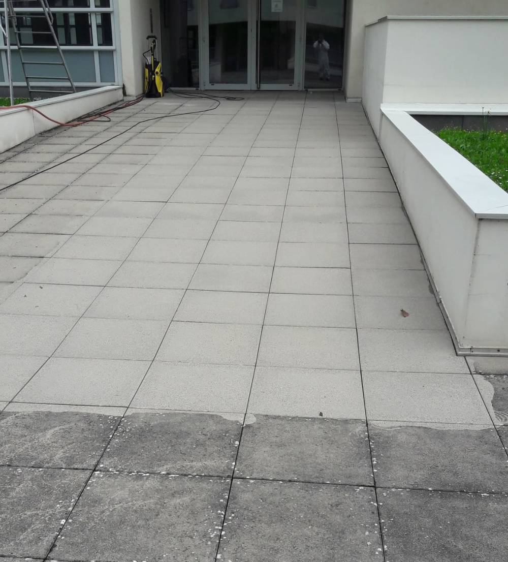 nettoyage pavé résidence