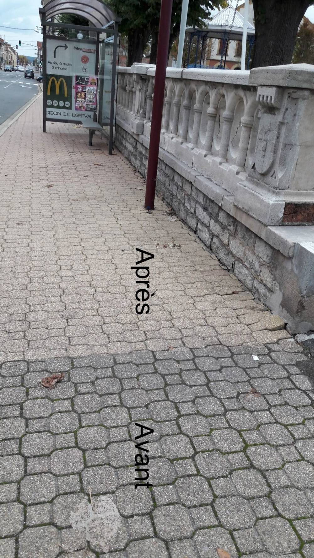 avant après pavés